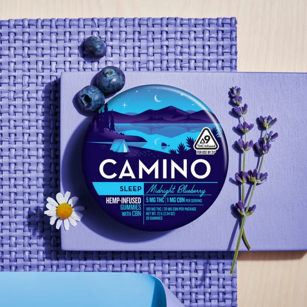 Camino Midnight Blueberry 'Sleep' 5mg : 1mg CBN Gummies - Image 3