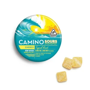 Camino Sours Tropical Burst 'Energy' - 10mg THC : 5mg THCv Gummies